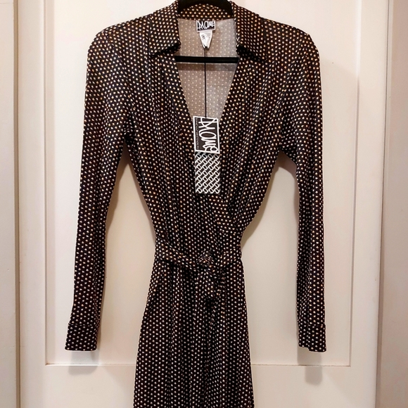 NWT DVF Classic New Jeanne Jersey Wrap Dress - Picture 1 of 6